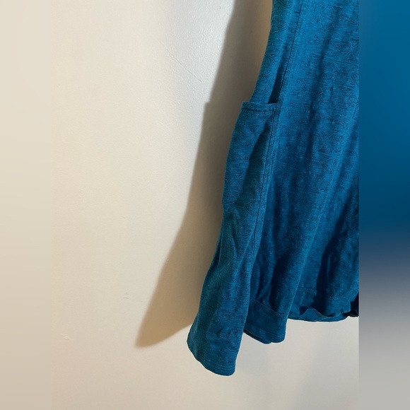 Toad & Co Short Sleeve Marley SS Dress Size XS Teal Blue Stretch Comfort - Picture 3 of 8